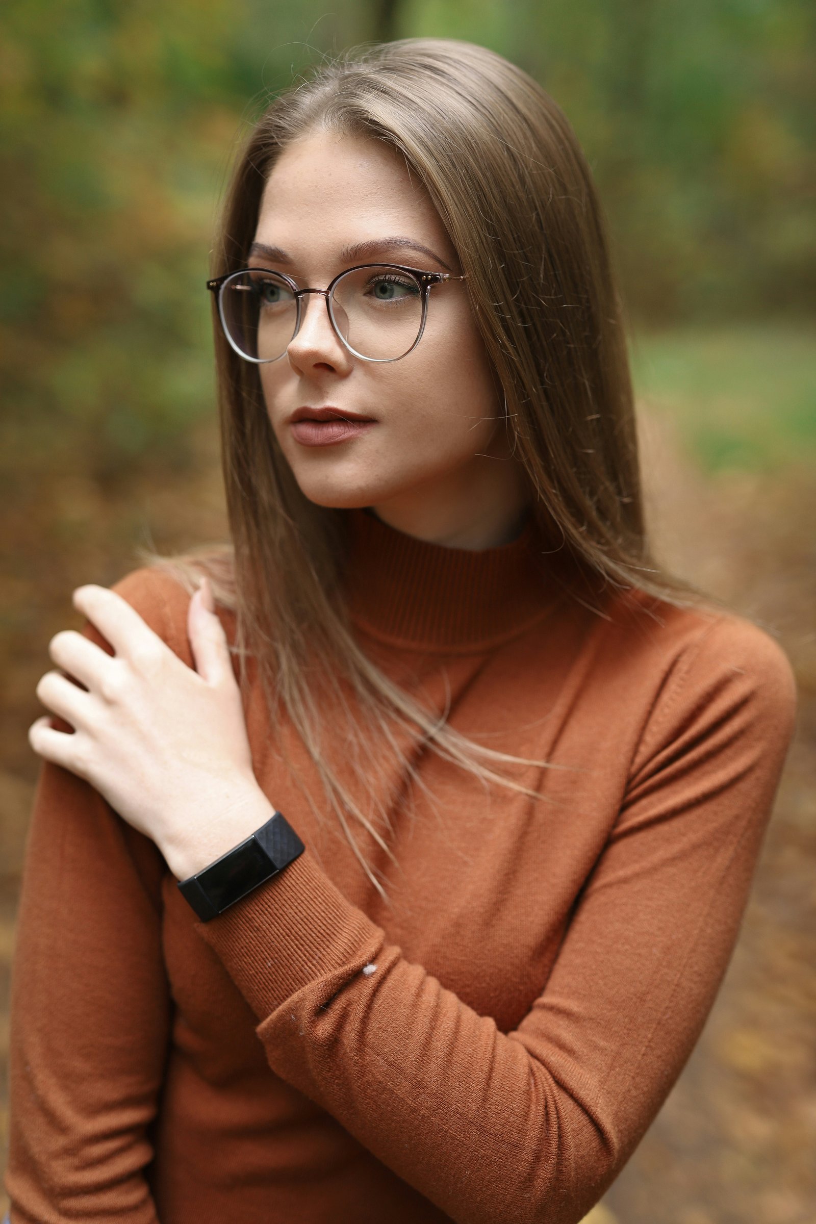 ClearVision customer wearing glasses