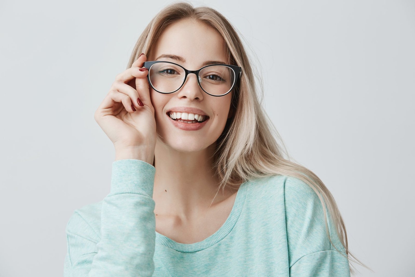 Customer wearing ClearVision eyewear